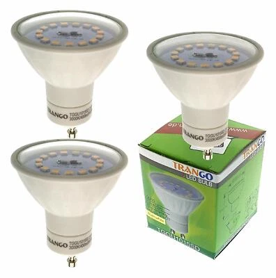 3x LED Leuchtmittel GU10 3 Stufen dimmbar OHNE DIMMER 5 Watt 3GU105SD Trango - Bild 1 von 3