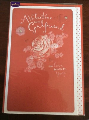 A Valentine for my Girlfriend , Card and envelope  Freepost U.K.  - Image 1 of 3