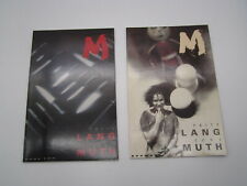 M Book 1 & 2 by Fritz Lang  Jon J Muth  Arcane/Eclipse 1990 Both NM