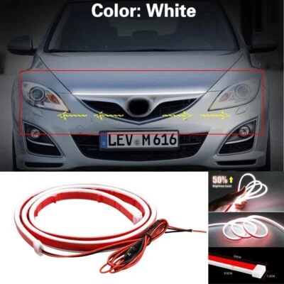 Hood LED Daytime Running Light Strip Flexible Lamp 1pcs For Mazda 6 Atenza - Imagem 1 de 4