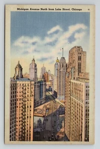 Michigan Avenue North from Lake Street, Chicago Postcard - Bild 1 von 2