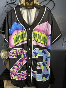 Camiseta deportiva de béisbol Mr. Bao larga y Miss Pizoff estilo años 90 fresca estilo Prince of Beliar #23 - Imagen 1 de 10