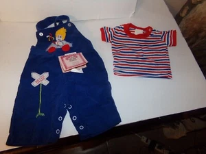 SE ADAPTA A ESCULTURA SUAVE BEBÉ MUÑECA ROPA NIÑOS MONO CON ETIQUETA CON NOMBRE ROSA 84 - Imagen 1 de 3