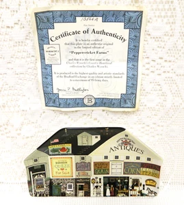 VTG Charles Wysocki PEPPERCRICKET FARMS PLATE Tray w/CERTIFICATE of AUTHENTICITY - Picture 1 of 8