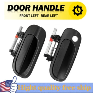 Rear Driver Right Outside Door Handle Textured Black For Nissan Sentra 00-06 - Picture 1 of 9
