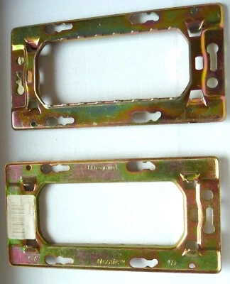 Lot de 2 - LEGRAND  MOSAIC Support rectangulaire 6 modules LEG 74004 - Photo 1/3