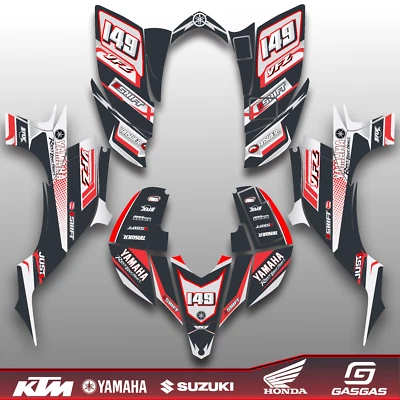 Kit de pegatinas gráficas YFZ 450 Yamaha ATV Quad 2003 2004 2005 2006 2007 Foto 1 de 4