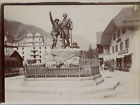 France, Chamonix, Monument à Saussure et Balmat, ca.1906, vintage citrate print 