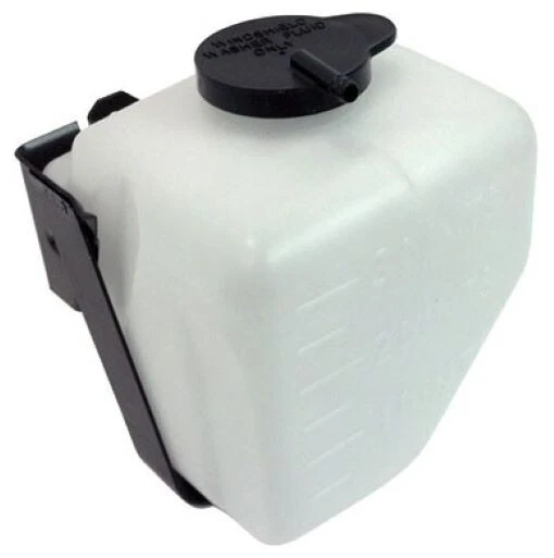 1962 - 1972 Chevrolet windshield washer fluid reservoir bottle, bracket and cap - Image 1 of 1