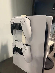 PS5 Mounted Controller Holder With Charging Wire Slot | Two Controllers | Custom - Picture 1 of 4