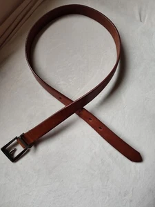 Kenneth Cole Sz L Genuine Italian Leather Brown Women's Belt - Picture 1 of 6