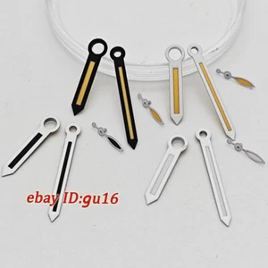 ETA6497 Hands White/Black Watch Hands Green Luminous Fit ETA6497 Movement - Picture 1 of 10