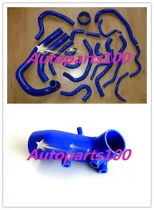 Blue hose SUPRA MK3 MA70 7MGE 7MGTE Turbo For TOYOTA radiator silicone induction - Picture 1 of 9