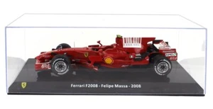 MODELLINO AUTO STATICO FERRARI F1 F2008 2008 FELIPE MASSA CON VETRINA SCALA 1:24 - Foto 1 di 4