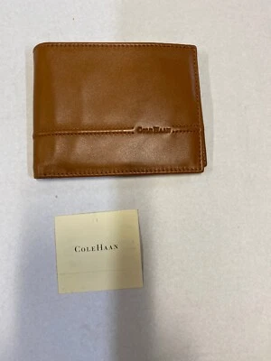 Cole Haan  Bifold Slim Brown  Leather Wallet  Italy - Image 1 of 4