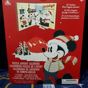 Mini Puzzle Calendario de Adviento Disney Park Mickey Mouse & Friends Vacaciones de Navidad - Imagen 1 de 8