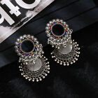 Tassel Bead Bell Earrings Zircon Retro Ear Stud For Women Jewelry Indian Jhumka
