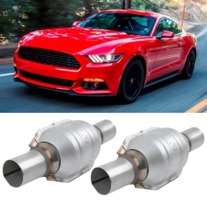 For Ford Mustang V6 V8 2PCS 2" Inlet/Outlet Catalytic Converter EPA Approved - Picture 1 of 12