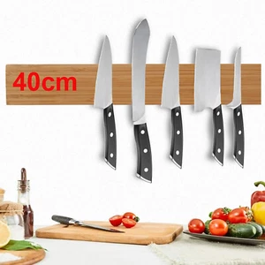 Magnetic Knife Holder Wall Mounted 40cm Utensils Knife Magnetic Strip Rack Tape - Picture 1 of 11