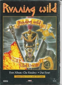 RUNNING WILD The Rivalry (1998) Clipping (ritaglio) Italian Magazine Advert - Foto 1 di 1