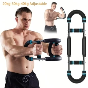 Braccia e Petto Allenatore 40-100Lb Regolabile Power Shaker Twister Bar, Petto Spalla - Foto 1 di 12