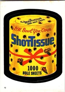 Pegatinas álbum Topps Wacky Packages 1982 #13 ShotTissue - envío gratuito - Imagen 1 de 2
