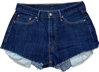Pantalones Cortos Botín Levis 513 Mujer Denim Jean Corte Daisy Dukes Talla 32 F12 Foto 1 de 4