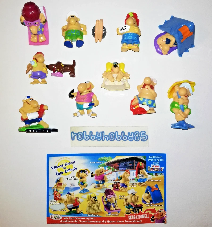 Komplettsatz Nasoni (TT106 - TT115) + 10 bpz spielzeug Kinder Deutschland 2007 - Bild 1 von 1