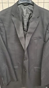 Joseph & Feiss Gold 46L Black Wool Blazer Suit Jacket Sport Coat NEW - Picture 1 of 5