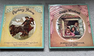 Victorian Picture Pop-up Revolving Book Lot of 2 ERNEST NISTER HC R5 - Picture 1 of 4