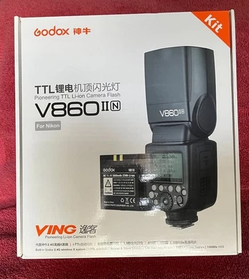 Godox V860lln TTL Camera Flash + S-R1/AK-R1 kit FOR NIKON -   NIB but opened - Image 1 of 4