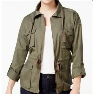 Bar III Green Full Zip Utility Jacket Size Medium  - Bild 1 von 6