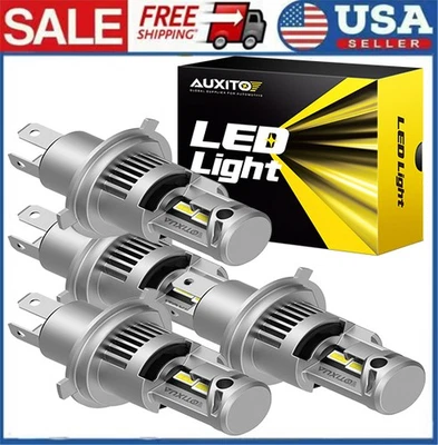 AUXITO Super Bright H4 9003 LED Headlight Kit Bulb Hi/Low Beam White 40000LM 4PC - Image 1 of 4