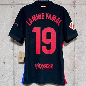 Camiseta deportiva visitante Lamine Yamal Barcelona 24/25 #19 M Nike auténtica nueva con etiquetas parche completo - Imagen 1 de 20