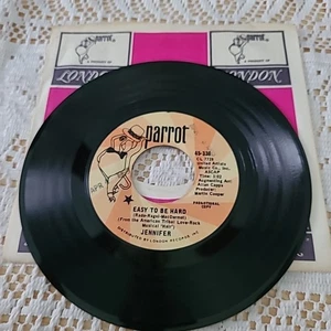 Jennifer Warnes 45 RPM - Easy To Be Hard/Let The Sunshine In - Parrot 1969 PROMO - Picture 1 of 6