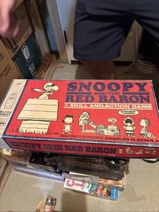 Milton Bradley Snoopy and The Red Baron Skill and Action Game 1970 Vintage - Picture 1 of 2