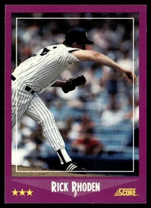 1988 Score Rick Rhoden New York Yankees #74 - Picture 1 of 2