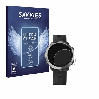 SAVVIES 6 Pack Screen Protector for Garmin Forerunner 645 / 645 Music Protective Film