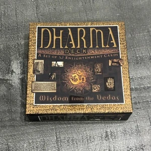 Dharma Deck: Wisdom of the Vedas Set Of 52 Enlightenment Cards New Sealed - Imagen 1 de 3
