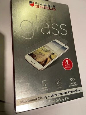Samsung Galaxy S6 Invisible Shield Clear Glass Screen Protector GS6GLS-F00 ZAGG. - Image 1 of 2