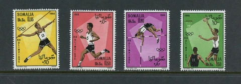 Z407  Somalia  1968  Olympics   4v.     MNH Cover