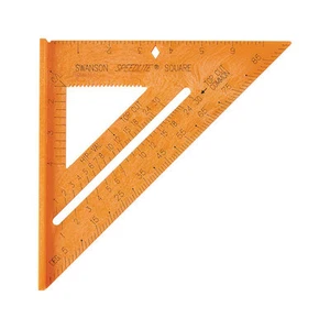 Swanson Speedlite 8,125 Zoll L x 0,875 Zoll H Kunststoff Speed Square orange - Bild 1 von 1