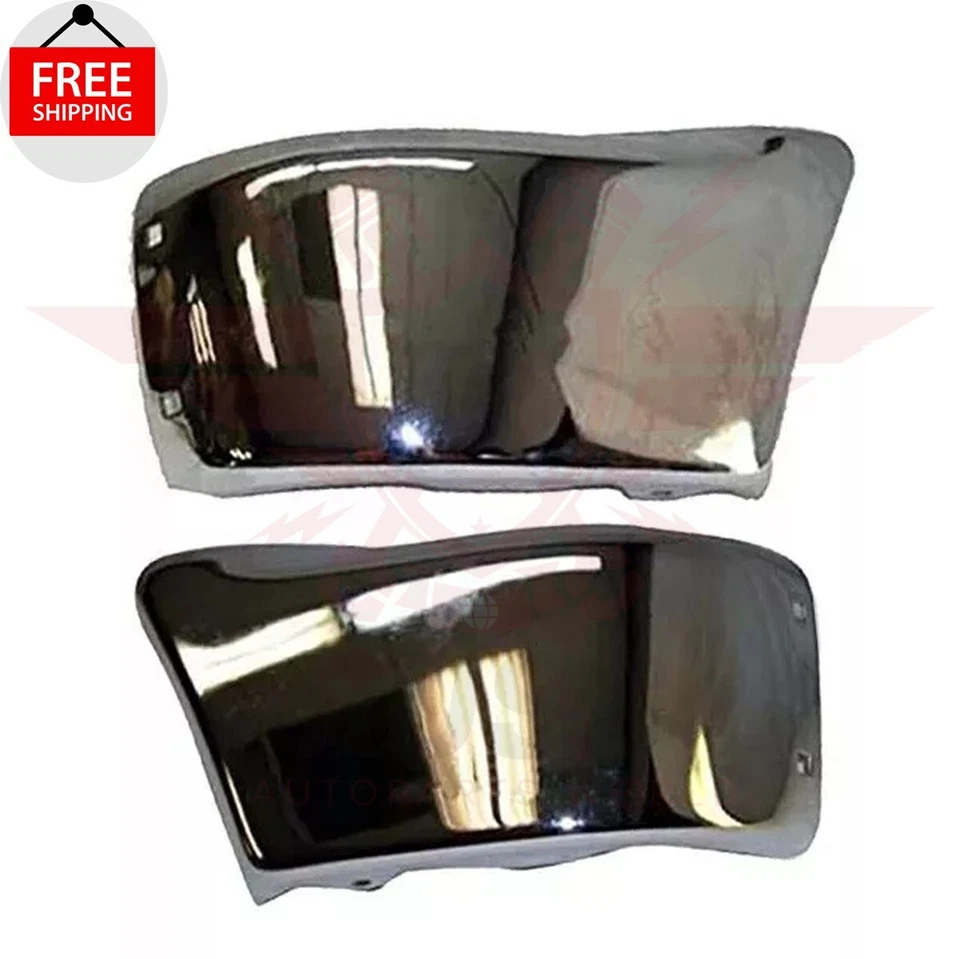 New Front Bumper End Cap Chrome Left & Right 2PC Fits 1989-1991 TOYOTA PICKUP Foto 1 de 4