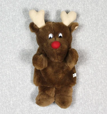 DKO ELCH RENTIER HIRSCH Handpuppe Weihnachten 31 cm Kasperpuppe Kuscheltier - Bild 1 von 2
