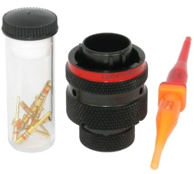 BRAND NEW AS612-98PN TE CONNECTIVITY DEUTSCH AUTOSPORT 10 PIN FREE PLUG RED KEY - Image 1 of 4