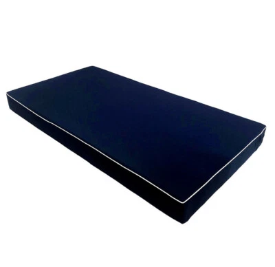 *COVER ONLY* - Outdoor Daybed Fitted Sheet Slipcover 8" Contrast Trim Twin AD101 - Image 1 of 4