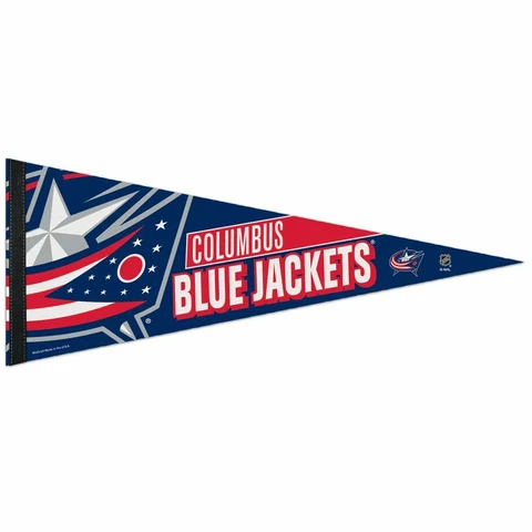 COLUMBUS BLUE JACKETS ROLL UP PREMIUM FELT PENNANT 12"x30" NEW WINCRAFT 🏒 Cover