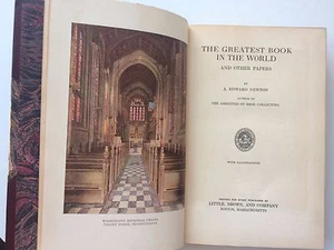 1925 The Bible Greatest Book in the World Newton Illustrated Book Collecting - Picture 1 of 12