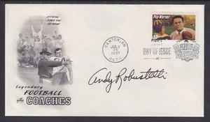 Andy Robustelli, Pro Football Hall of Fame, signed Pop Warner FDC - Picture 1 of 1