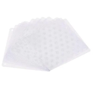 12pcs 140mm Computer Fan Filter Grills PVC Mesh Dustproof Case Cover White - Afbeelding 1 van 5
